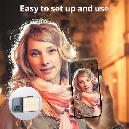 Portable Rechargeable LED Clip-On Selfie Light